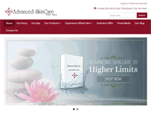 Tablet Screenshot of advancedspa.com